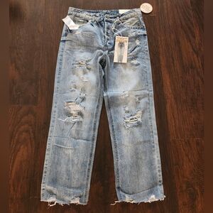 HiRise destructed Jeans